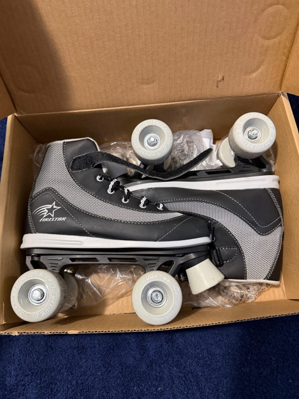 Firestar Black & Gray Roller Skates